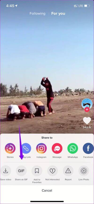 Create-gif-from-TikTok-Videos_935adec67b324b146ff212ec4c69054f أفضل 5 طرق لتنزيل مقاطع فيديو TikTok على iPhone