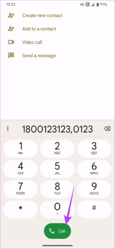 Dial-extension-iPhone-13-2-473x1024-1 كيفية طلب الرقم الداخلي على هواتف iPhone وAndroid