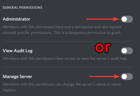 Discord-Bots-Toggles.png كيفية إضافة الروبوتات إلى خادم Discord