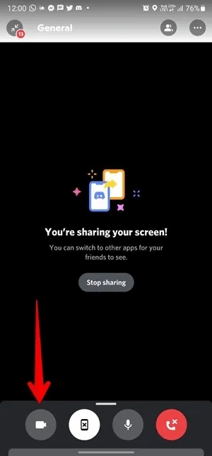 Discord-Screen-Share-Mobile-Enable-Camera.jpg كيفية مشاركة الشاشة على Discord على الهاتف المحمول والكمبيوتر الشخصي