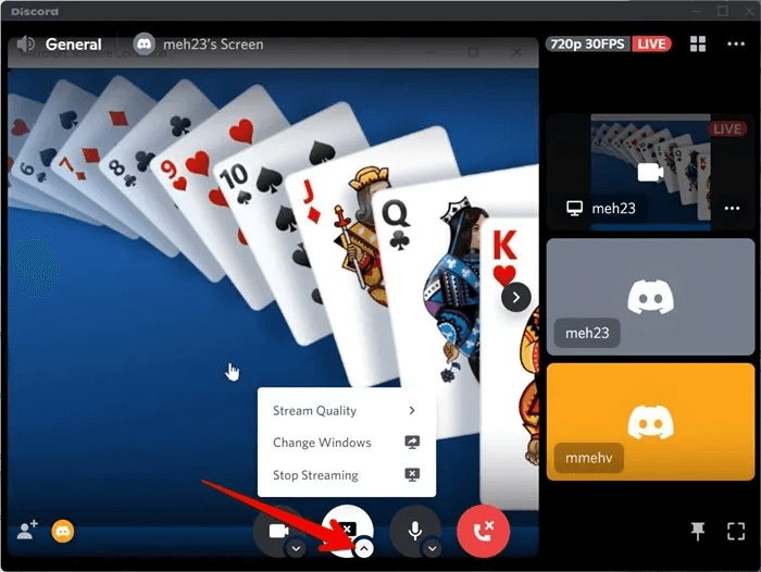 Discord-Screen-Share-PC-Change-Streaming-Window.jpg كيفية مشاركة الشاشة على Discord على الهاتف المحمول والكمبيوتر الشخصي