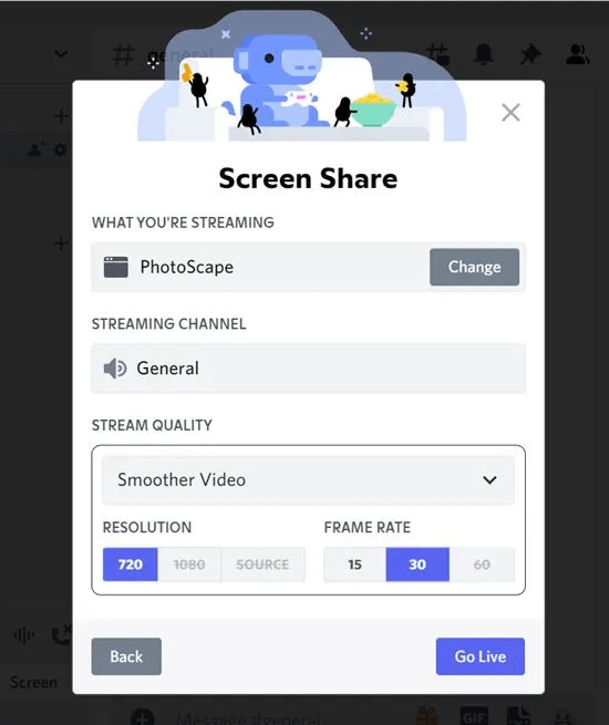 Discord-Screen-Share-PC-Stream-Quality.jpg كيفية مشاركة الشاشة على Discord على الهاتف المحمول والكمبيوتر الشخصي