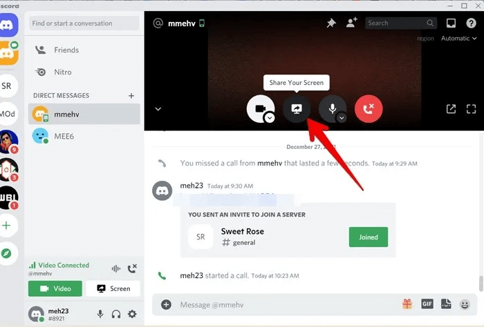 Discord-Screen-Share-PC-Video-Call.jpg كيفية مشاركة الشاشة على Discord على الهاتف المحمول والكمبيوتر الشخصي