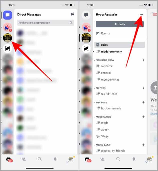 Discord-iOS كيفية تغيير الاسم المستعار لخادم Discord على الويب والجوال