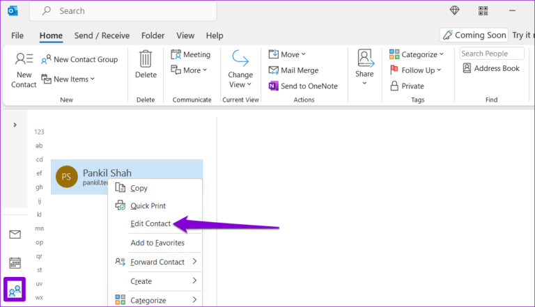 أفضل 3 طرق لإضافة جهة اتصال في Microsoft Outlook - %categories