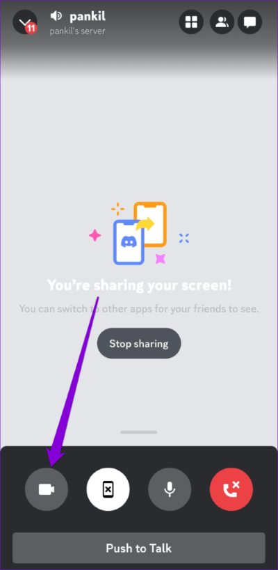 Enable-Camera-During-Screen-Share-500x1024-1 كيفية مشاركة الشاشة في Discord على سطح المكتب والجوال