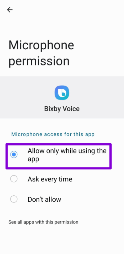 Enable Permissions for Bixby 500x1024 1 - أفضل 7 طرق لإصلاح عدم عمل Bixby على هواتف Samsung Galaxy