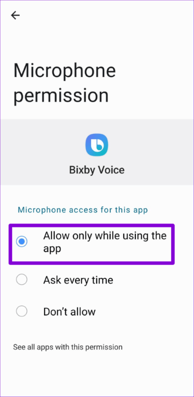 Enable-Permissions-for-Bixby-500x1024-1 أفضل 7 طرق لإصلاح عدم عمل Bixby على هواتف Samsung Galaxy
