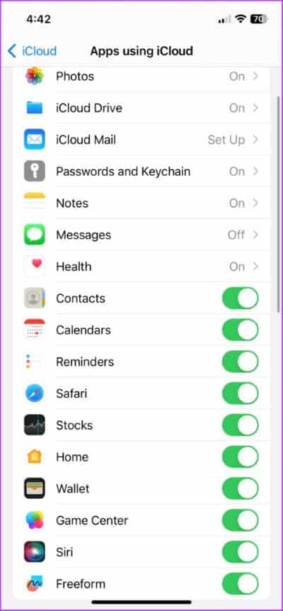 Enable-iCloud-sync-for-apps-2-475x1024-1 كيفية التعاون في المشاريع باستخدام الرسائل على iPhone و iPad و Mac