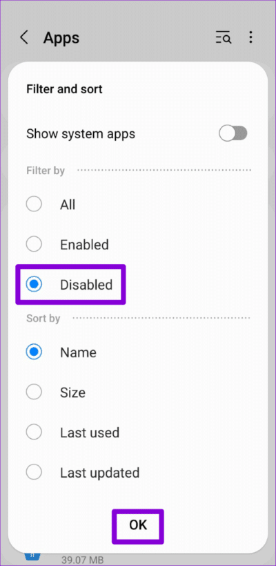 Find-Disabled-Apps-on-Android-500x1024-1 كيفية تعطيل التطبيقات على Android وما يحدث عند القيام بذلك