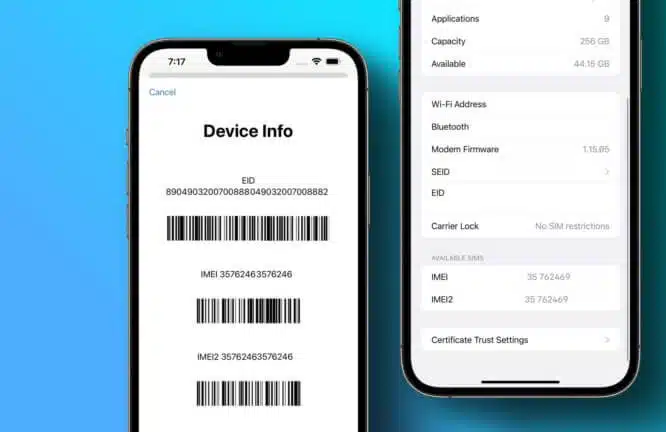 Comment trouver le numéro IMEI sur iPhone : voici 8 façons simples - ios Trouver un numéro IMEI sur iPhone 768x432 1 e1674161327869 - Comment trouver un numéro IMEI sur iPhone : Voici 8 façons simples