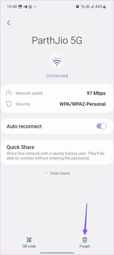 Fix-Samsung-Galaxy-Phone-Connected-to-Wi-Fi-But-No-Internet-6 أفضل 7 طرق لإصلاح الهاتف متصل بشبكة Wi-Fi ولكن لا يوجد إنترنت على Samsung Galaxy