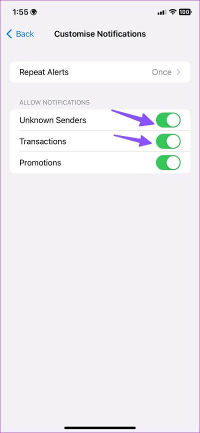 Fix-iPhone-Not-Receiving-Text-Notifications-17 أفضل 10 إصلاحات لعدم تلقى الإشعارات النصية على iPhone