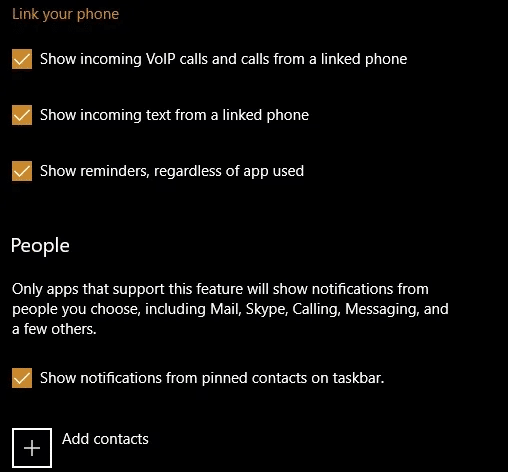 Focus-Assist-Add-Contacts.jpg كيفية استخدام Windows 10 Focus Assist للتحكم في الإشعارات