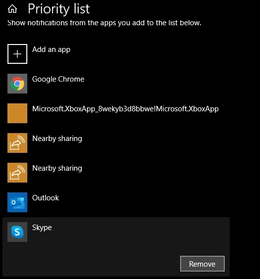 Focus-Assist-Remove-Priority-List.jpg كيفية استخدام Windows 10 Focus Assist للتحكم في الإشعارات