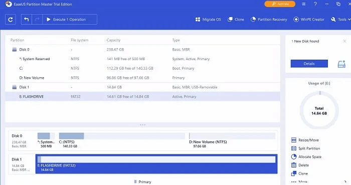 Format-USB-Windows-Disk-Management-EaseUS-Formatting-Complete.jpg كيفية تهيئة محرك أقراص USB في Windows