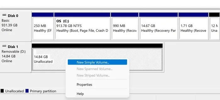 Format-USB-Windows-Disk-Management-New-Simple-Volume-Removable.jpg كيفية تهيئة محرك أقراص USB في Windows