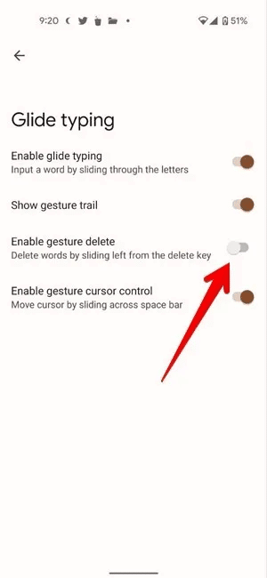 Gboard-Glide-Delete.jpg كيفية استخدام Gboard: الدليل النهائي