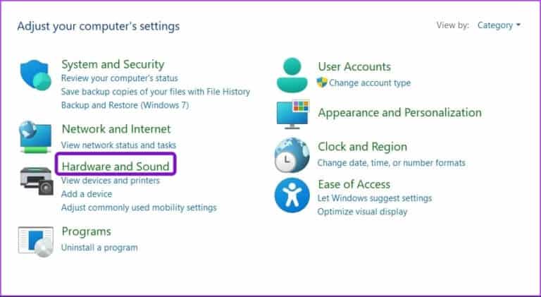Hardware-sound-768x421-1 أفضل 7 إصلاحات لذهاب الكمبيوتر إلى النوم بشكل عشوائي على Windows 11
