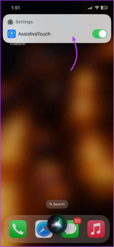 Hide-or-Unhide-AssistiveTouch-via-Siri-2-475x1024-1 3 طرق لتشغيل أو إيقاف تشغيل الوضع الصامت على iPhone بدون مفتاح