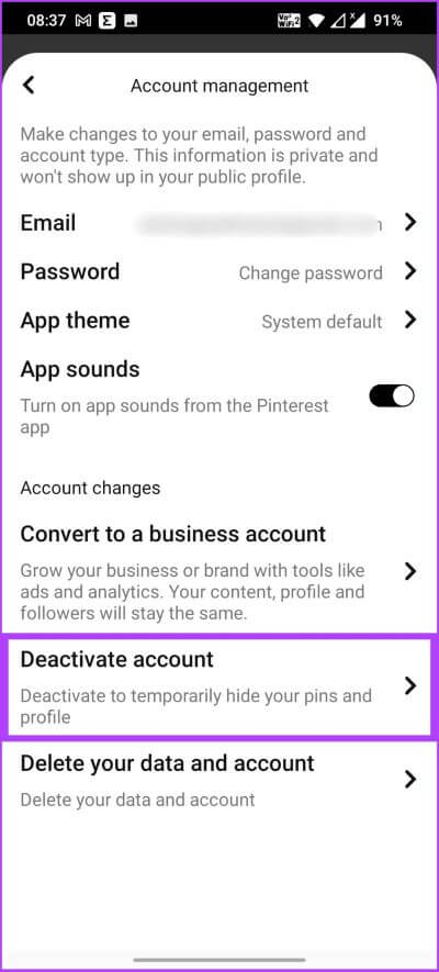 كيفية حذف حساب Pinterest أو إلغاء تنشيطه - %categories