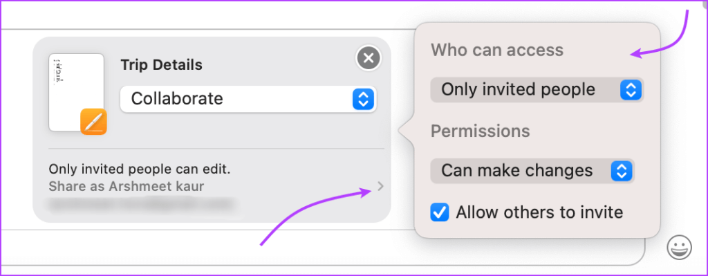 How-to-initiate-collaboration-with-Messages-on-Mac-3-1024x399-1 كيفية التعاون في المشاريع باستخدام الرسائل على iPhone و iPad و Mac