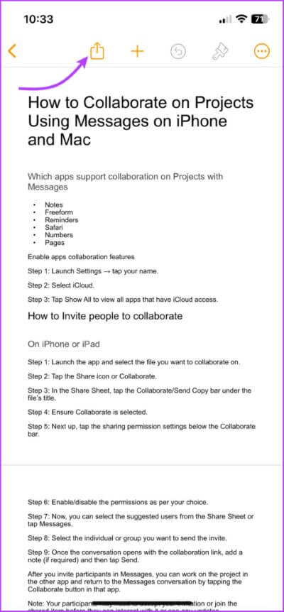 How-to-initiate-collaboration-with-Messages-on-iPhone-1-475x1024-1 كيفية التعاون في المشاريع باستخدام الرسائل على iPhone و iPad و Mac