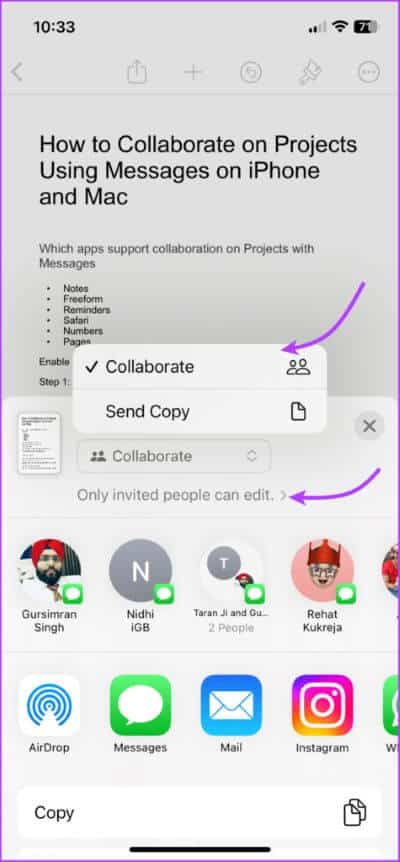 How-to-initiate-collaboration-with-Messages-on-iPhone-2-475x1024-1 كيفية التعاون في المشاريع باستخدام الرسائل على iPhone و iPad و Mac