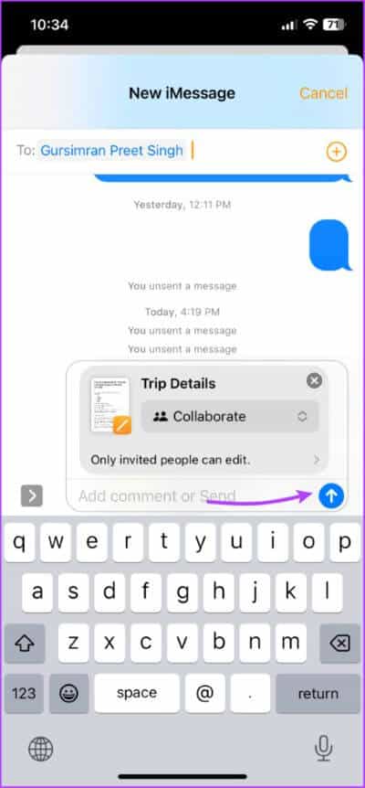 How-to-initiate-collaboration-with-Messages-on-iPhone-4-475x1024-1 كيفية التعاون في المشاريع باستخدام الرسائل على iPhone و iPad و Mac