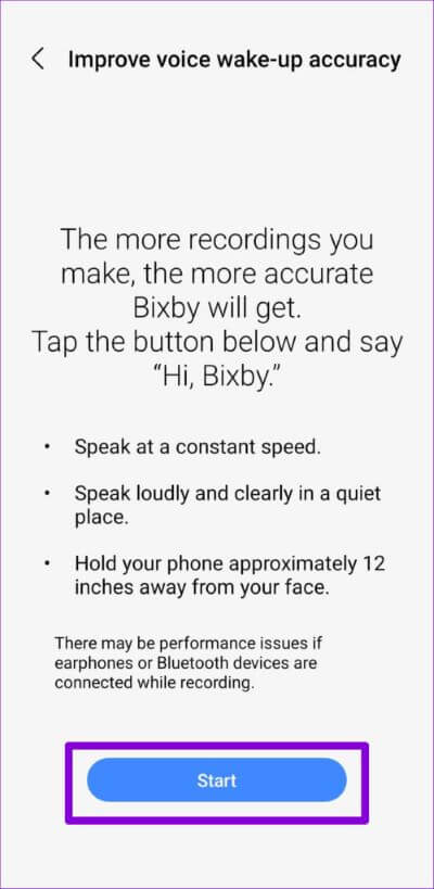 Improve Bixby Voice Wake Up Accuracy on Samsung Phone 500x1024 1 - أفضل 7 طرق لإصلاح عدم عمل Bixby على هواتف Samsung Galaxy