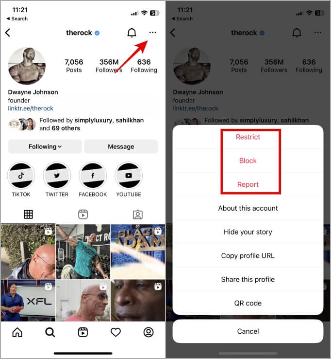 Instagram-Block-vs-Report-vs-Restrict-1 الحظر مقابل  التبليغ مقابل التقييد على Instagram : متى تستخدم أي خيار وكيف