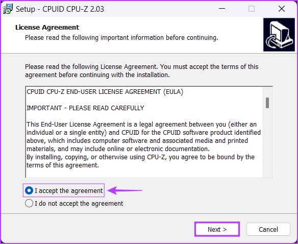 Install-CPU-Z أفضل 5 طرق للتحقق من سرعة ذاكرة الوصول العشوائي على Windows 11
