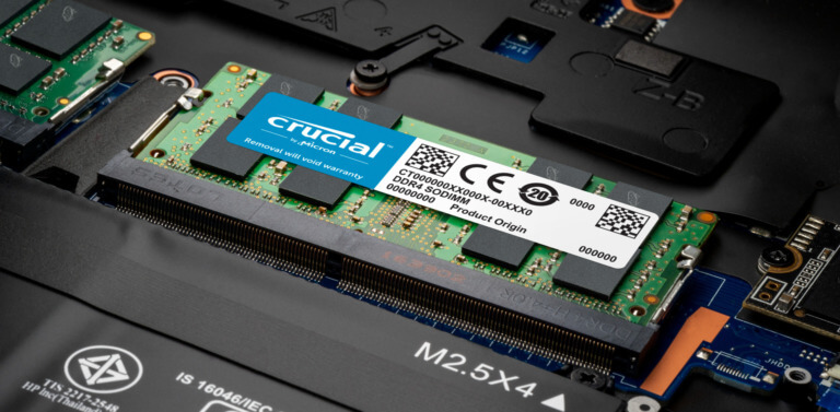 Laptop-RAM-With-Sticker-1-768x377-1 أفضل 5 طرق للتحقق من سرعة ذاكرة الوصول العشوائي على Windows 11