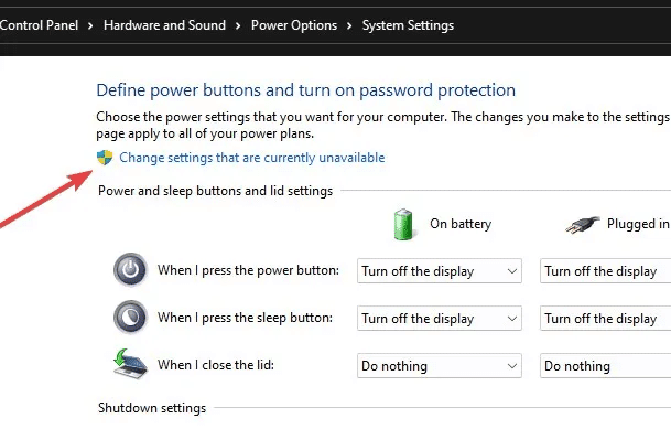 Login-Screen-chnage-settings-that-are-currently-unavailable.jpg 8 طرق لإصلاح شاشة تسجيل الدخول إلى Windows المفقودة