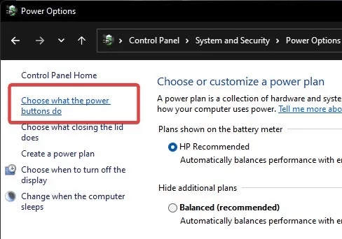 Login-Screen-choose-what-power-buttons-do.jpg 8 طرق لإصلاح شاشة تسجيل الدخول إلى Windows المفقودة