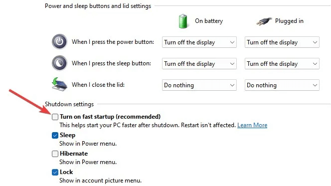 Login-Screen-turn-on-fast-start-up.jpg 8 طرق لإصلاح شاشة تسجيل الدخول إلى Windows المفقودة