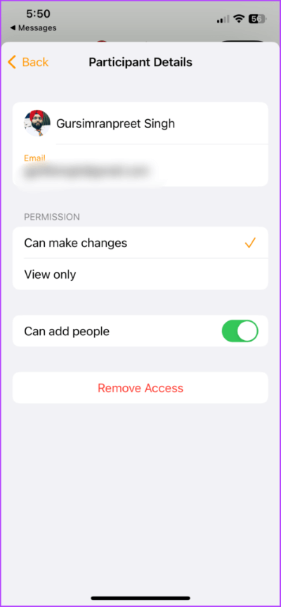 Manage-share-permissions-of-individual-collaborators-2-475x1024-1 كيفية التعاون في المشاريع باستخدام الرسائل على iPhone و iPad و Mac