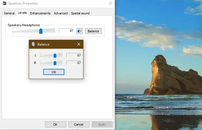 Microphone-not-working-Windows10-Levels-Balance.jpg كيفية إصلاح مشكلة عدم عمل الميكروفون في Windows