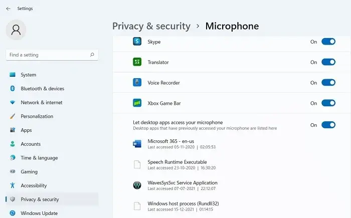 Microphone-not-working-Windows11-Allow-Apps-2.jpg كيفية إصلاح مشكلة عدم عمل الميكروفون في Windows