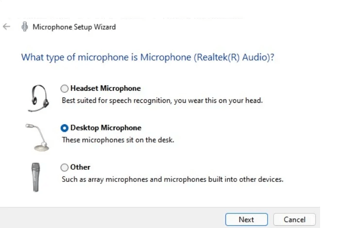Microphone-not-working-Windows11-Speech-Recognition-Type-of-Microphone.jpg كيفية إصلاح مشكلة عدم عمل الميكروفون في Windows