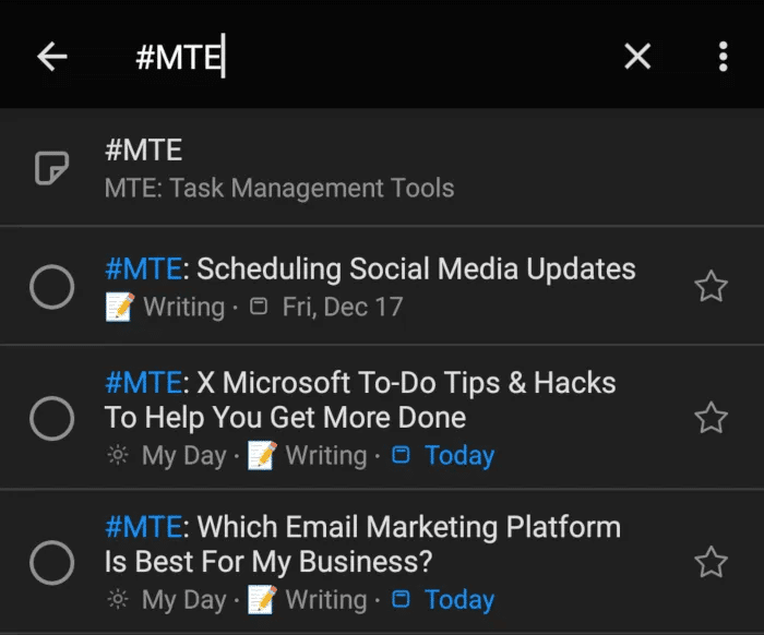 Microsoft-To-Do-Hashtag-Search.png 7 نصائح Microsoft To-Do لمساعدتك على إنجاز المزيد