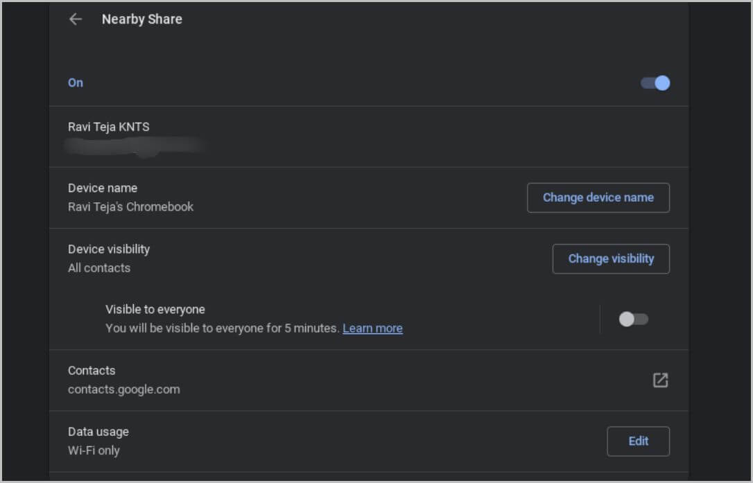 Nearby-Share-on-Chromebook-1 8 ميزات فريدة لتكامل نظام التشغيل ChromeOS ونظام Android
