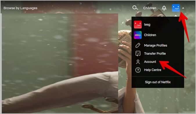 Netflix-Website-Account كيفية تغيير المواسم أو الحلقات على Netflix