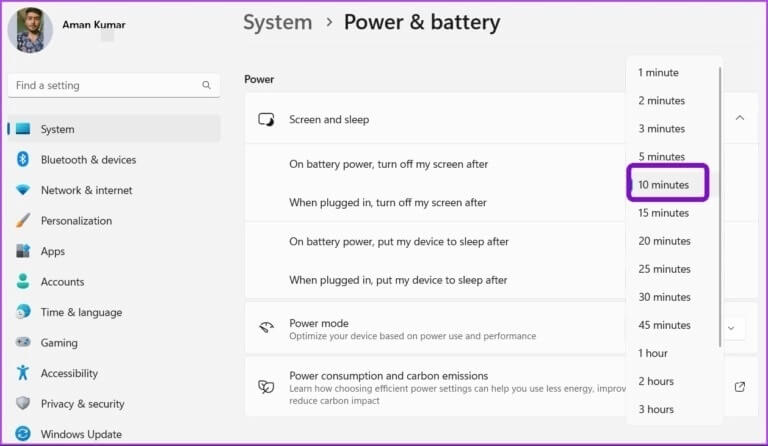 On-battery-power-put-my-device-to-sleep-after-option-768x446-1 أفضل 7 إصلاحات لذهاب الكمبيوتر إلى النوم بشكل عشوائي على Windows 11