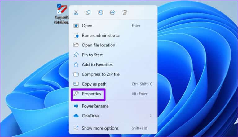 Open-App-Properties-768x442-1 أفضل 6 طرق لإصلاح خطأ لا يمكن تشغيل هذا التطبيق على جهاز الكمبيوتر Windows 11