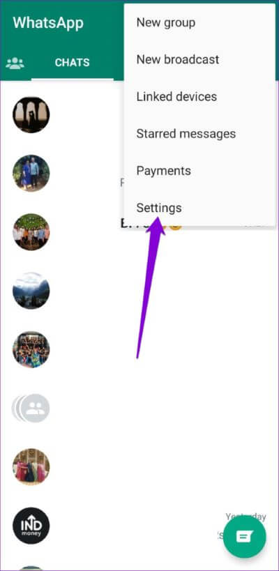 Open-WhatsApp-Settings-on-Android-1-500x1024-1 كيفية طلب وتنزيل معلومات حساب WhatsApp الخاص بك