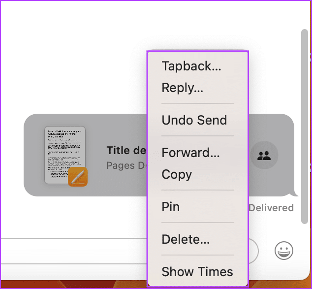 Pin-or-delete-the-collaborative-project-in-Messages كيفية التعاون في المشاريع باستخدام الرسائل على iPhone و iPad و Mac