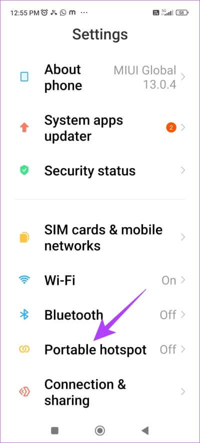 Portable-Hotspot كيفية تغيير اسم نقطة الاتصال وكلمة المرور على iPhone و Android