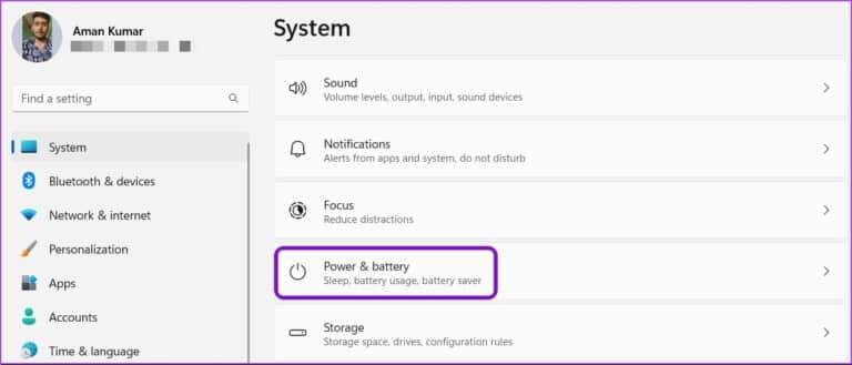 Power-battery-option-768x329-1 أفضل 7 إصلاحات لذهاب الكمبيوتر إلى النوم بشكل عشوائي على Windows 11