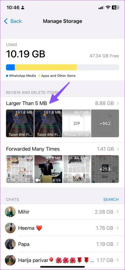 Reduce-WhatsApp-Storage-on-iPhone-2 كيفية تقليل مساحة تخزين WhatsApp على iPhone